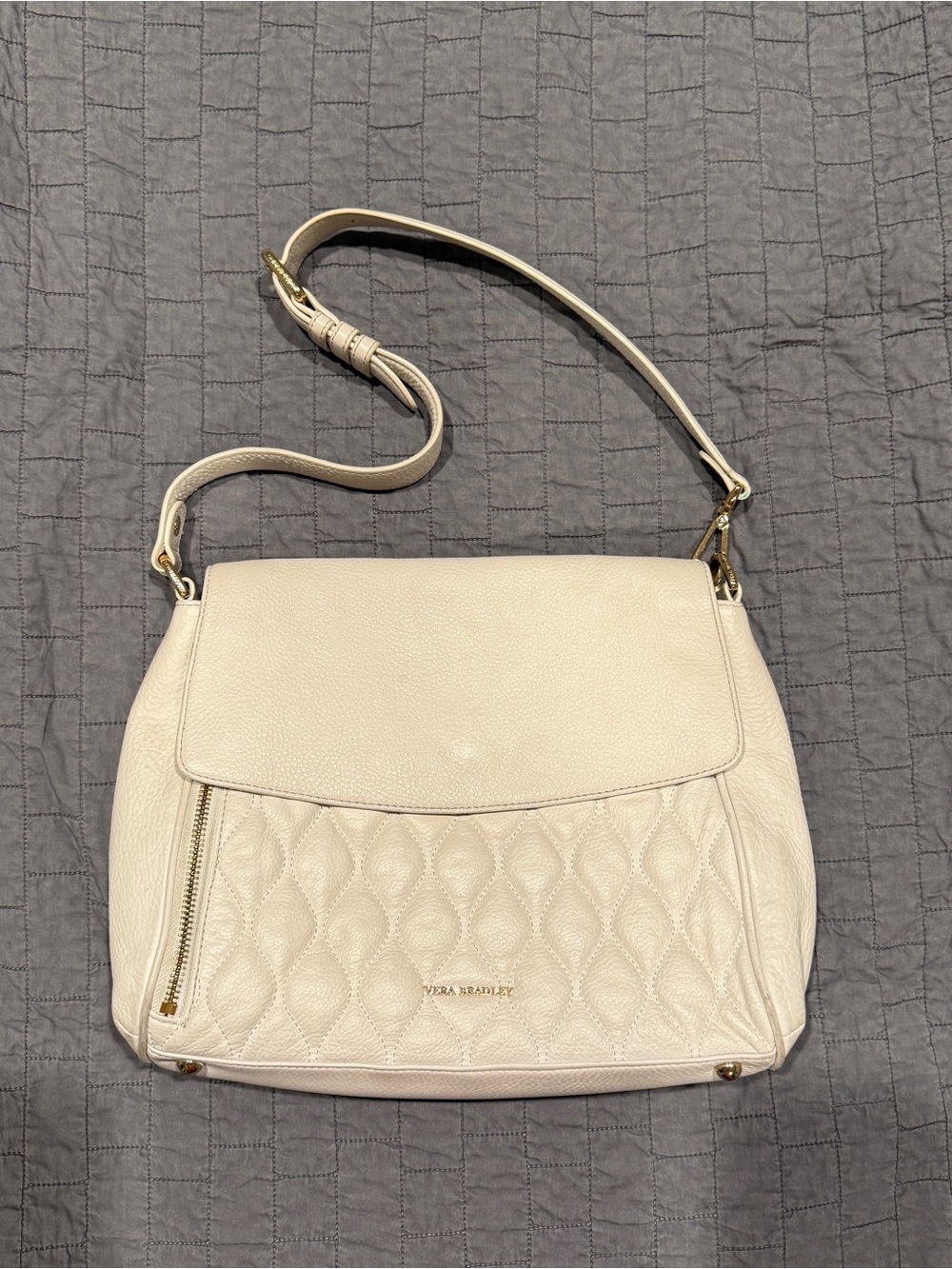 Vera Bradley Quilted Cara Leather Bag